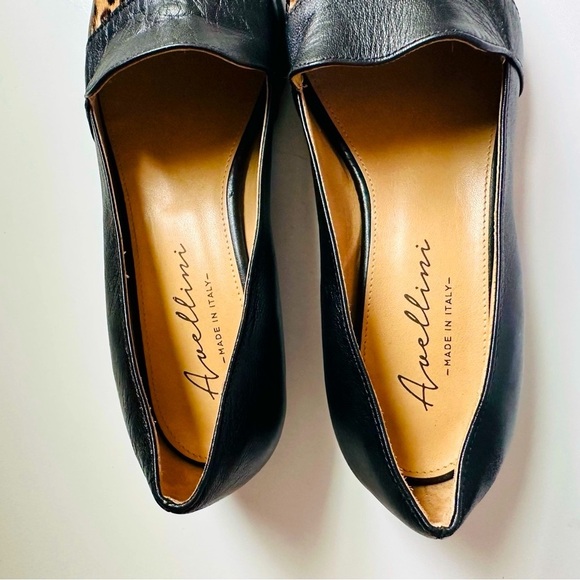 Avellini Made in Italy Leopard Calf Hair Leather Loafers - Picture 6 of 8